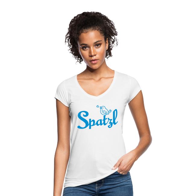 Spatzl T-Shirt für Frauen - weiß-blau