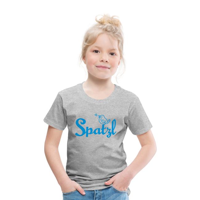 Spatzl T-Shirt für Kinder - grau-blau