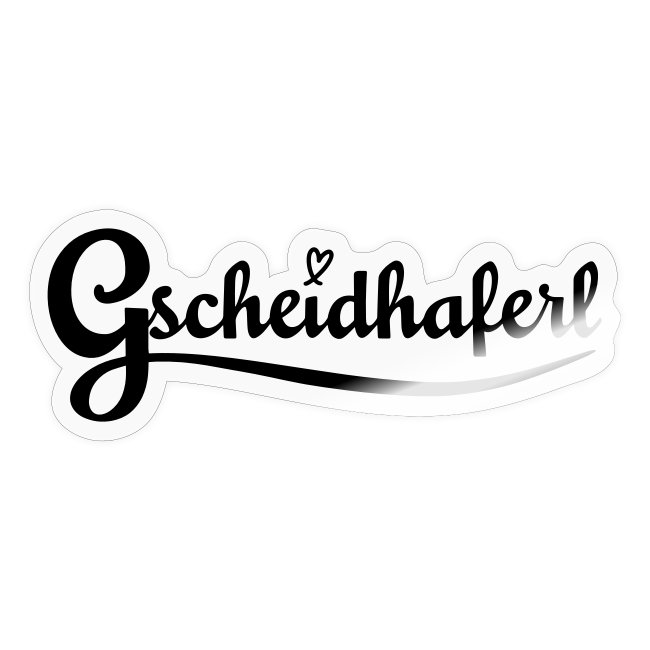 Gscheidhaferl Sticker transparent